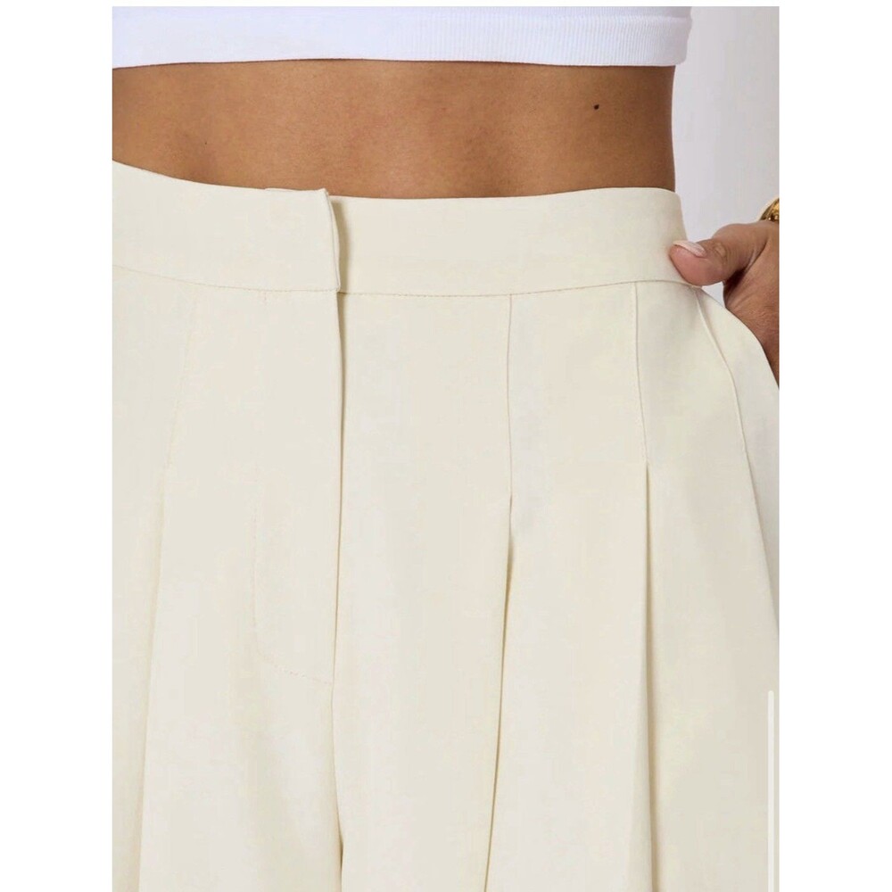 Vici NWOT Polished Pleated Trousers Wide Leg Dress Pants Size XL - Picture 4 of 8